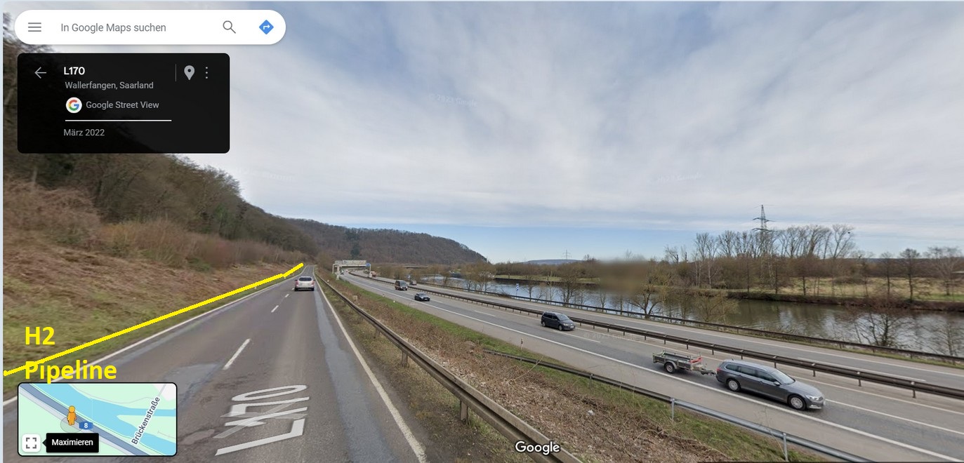 L170 am Fu�e des geologisch instabilen Limberges